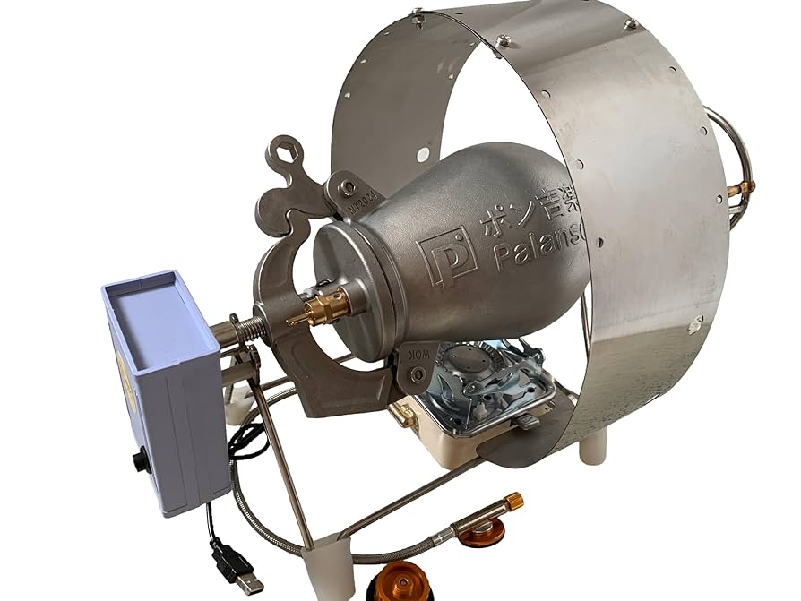 ポン菓子機 6合用のポン吉楽 電動式フルセット 5つの安全設計 圧縮式焼き栗機 Amazon | パランソポン菓子機 6合用のポン吉楽! 電動式セット5